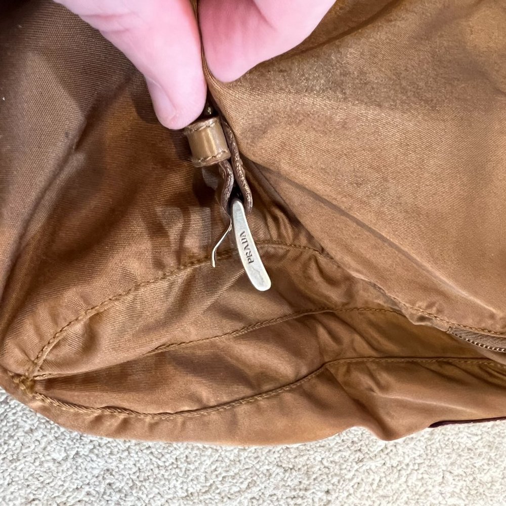 Prada Brown Nylon Vela Sport Messenger Bag - Picture 5 of 16